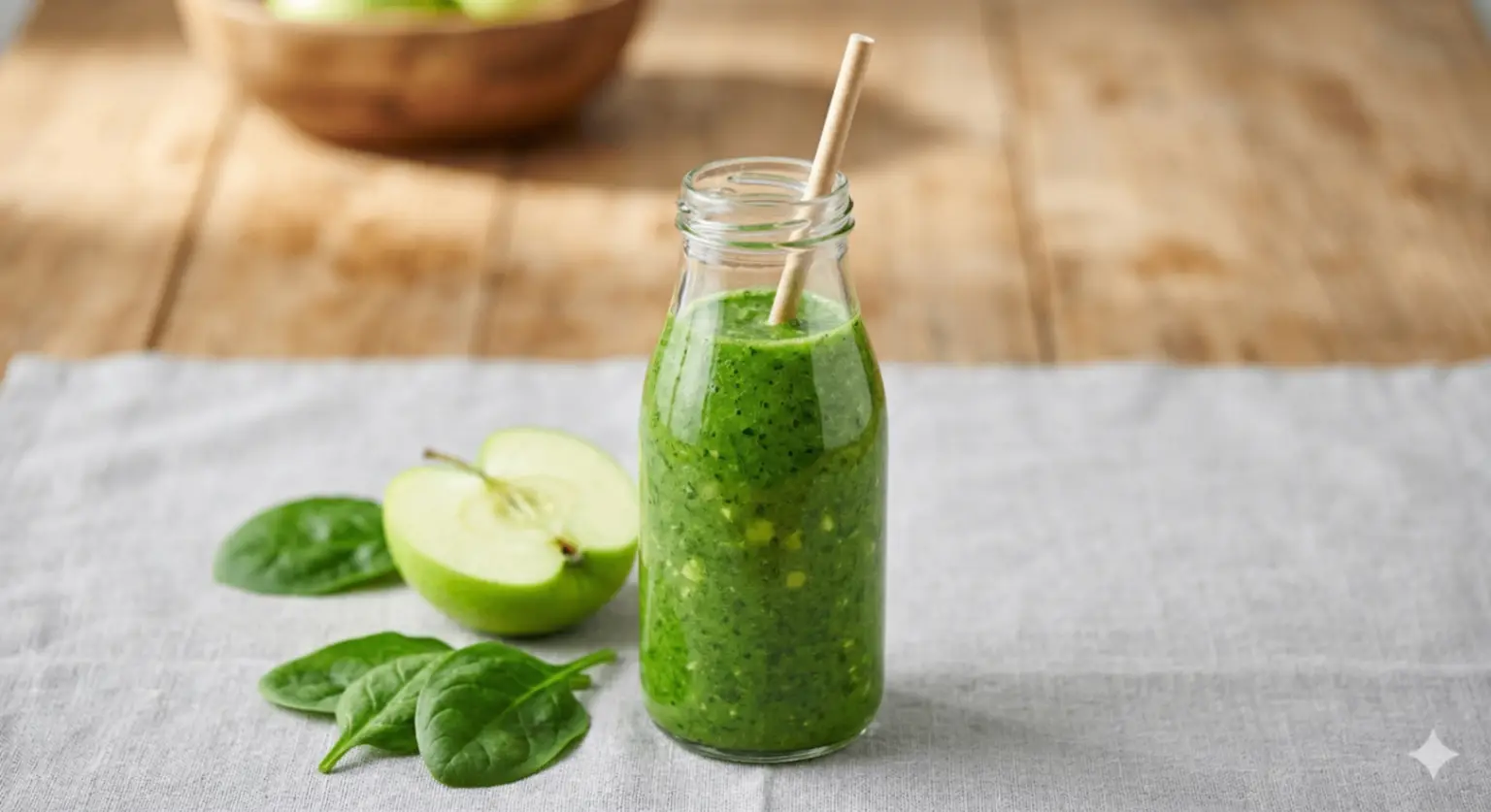 Ispanaklı ve Yeşil Elmalı Detoks Smoothie Ispanaklı ve Yeşil Elmalı Detoks Smoothie