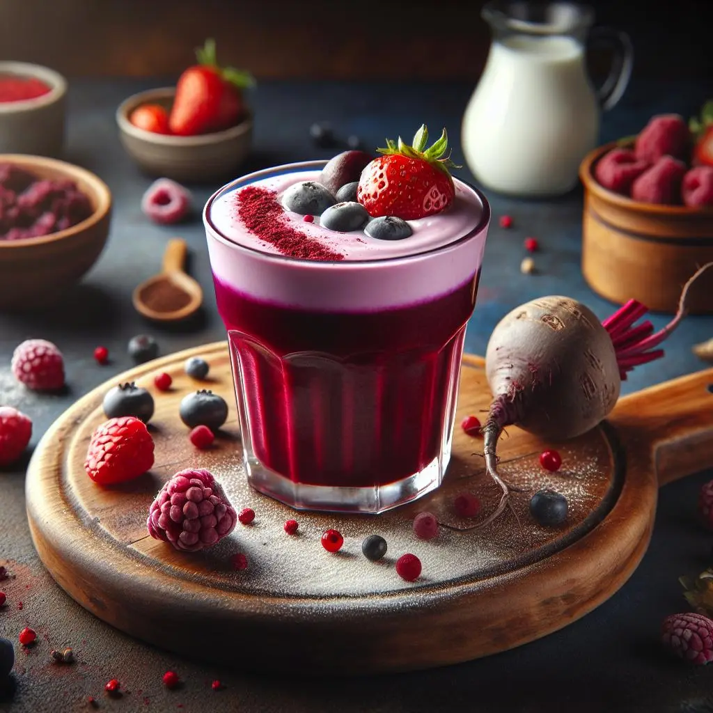Pancarlı Kırmızı Meyveli Canlandırıcı Smoothie