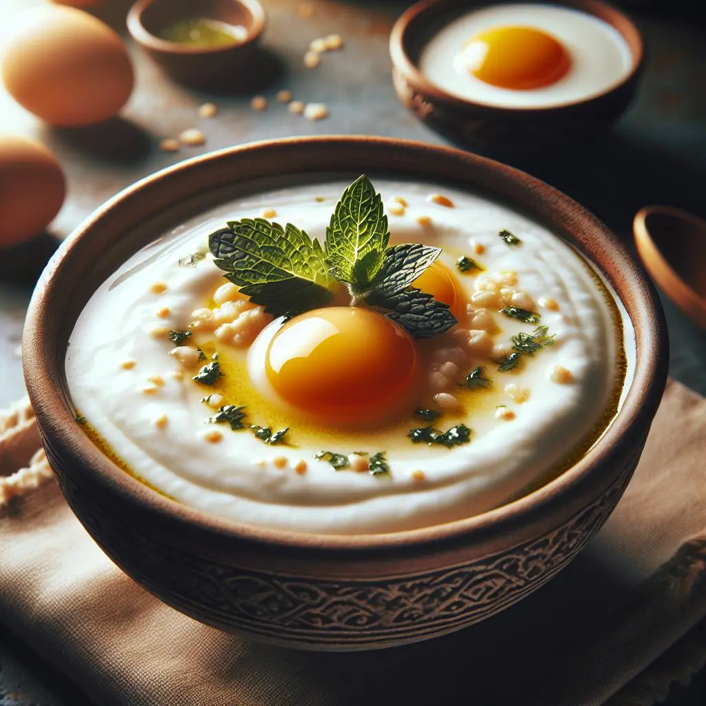 Nohutlu ve Nane Soslu Yoğurt Çorbası Nohutlu ve Nane Soslu Yoğurt Çorbası