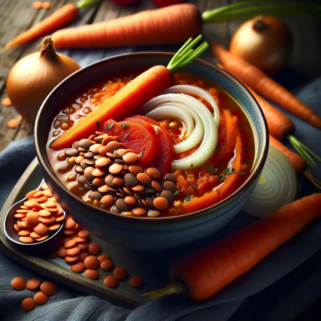 Zerdaçallı Sebzeli Kırmızı Mercimek Çorbası Zerdaçallı Sebzeli Kırmızı Mercimek Çorbası